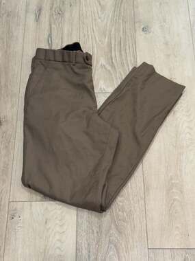 Men’s Pure New Wool Dress Pants Brown Business Office Career Classic 34x31